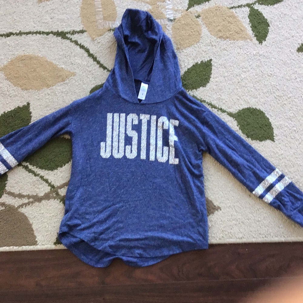 Blue Hooded shirt